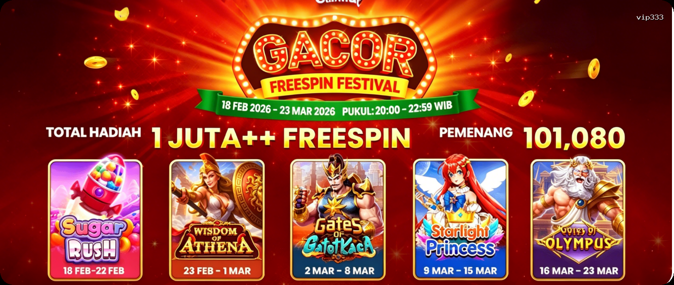 Login vip333 Sekarang Bonus Melimpah
